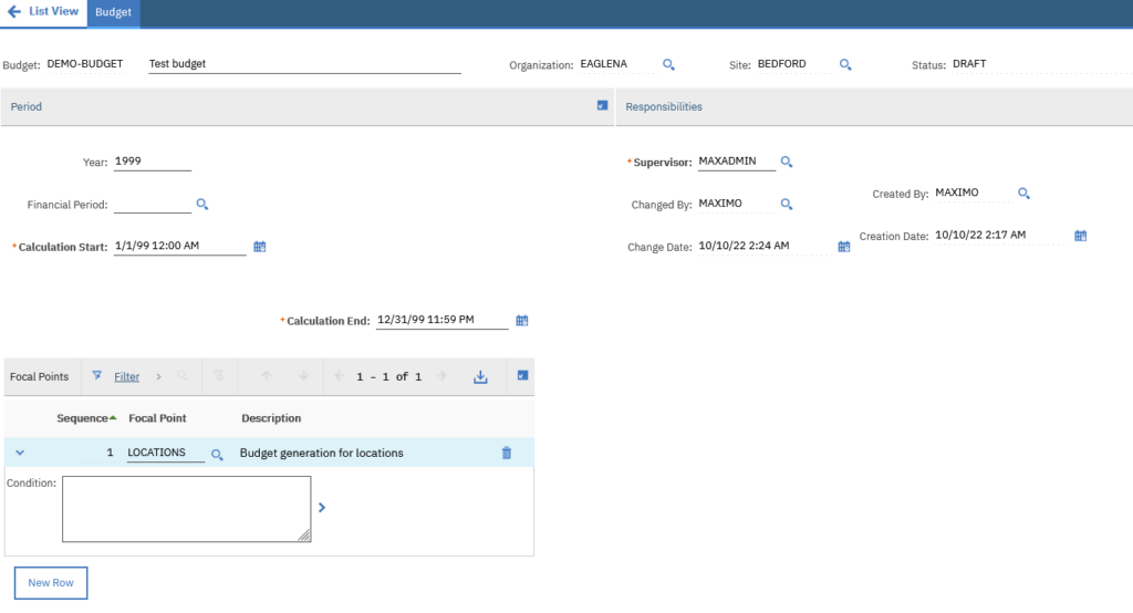 MaximoDev - Budget Monitoring With Maximo